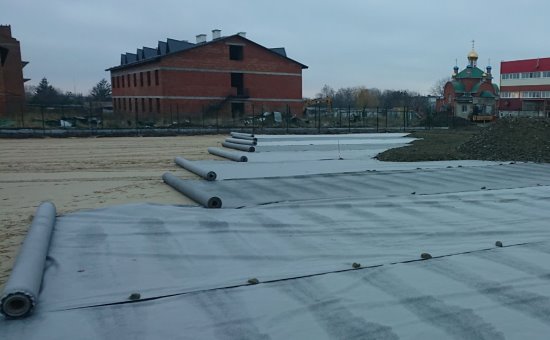 Будівництво парковки для важкої техніки і полігону в військовій частині 